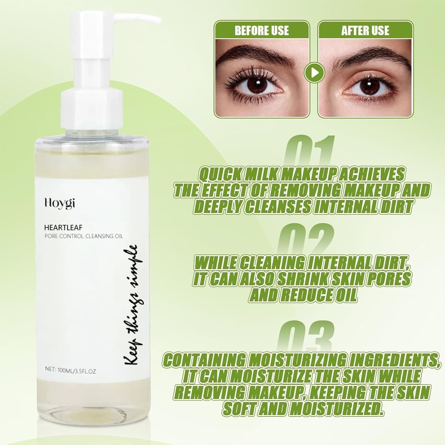 Mousse Nettoyante Visage Heartleaf 150 Ml, Tonique Apaisant Heartleaf 77% 100 Ml, Huile Nettoyante Pores 100 Ml, Nettoyant Visage Heartleaf À La Quercétine, Tonique Réducteur De Pores