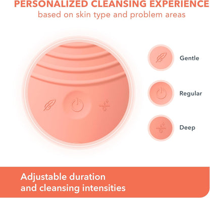 LUNA 4 Brosse Nettoyante Visage - Masseur Visage Raffermissant - Brosse Anti-Âge Visage - Améliore L'Absorption Des Produits De Soins De La Peau - Soin Du Visage Simple - Peau Équilibrée