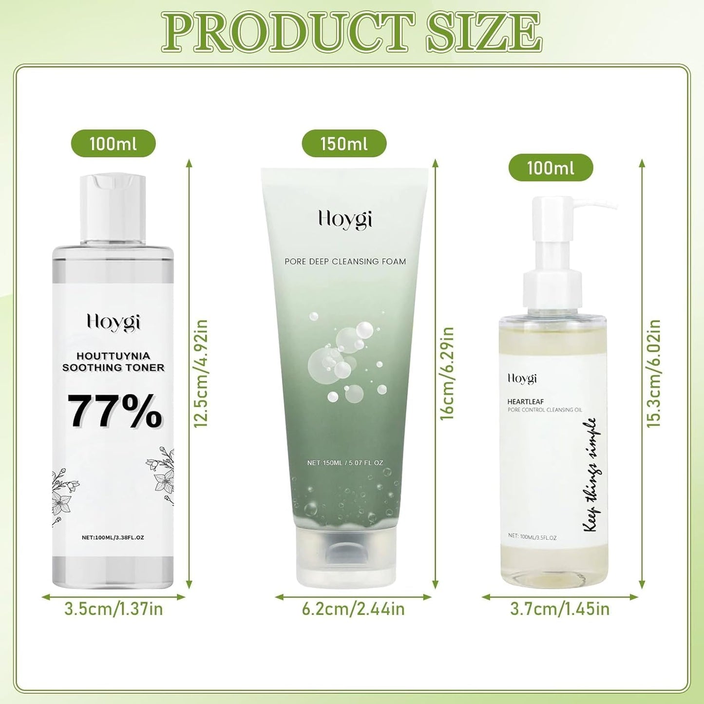 Mousse Nettoyante Visage Heartleaf 150 Ml, Tonique Apaisant Heartleaf 77% 100 Ml, Huile Nettoyante Pores 100 Ml, Nettoyant Visage Heartleaf À La Quercétine, Tonique Réducteur De Pores