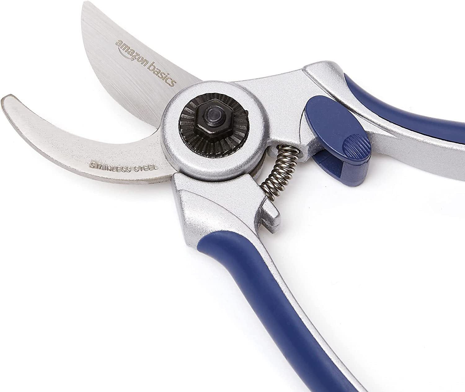 Professional Hand Pruners, Pruning Shears for Gardening, 7-Inch Steel Bypass Garden Scissors, Blue