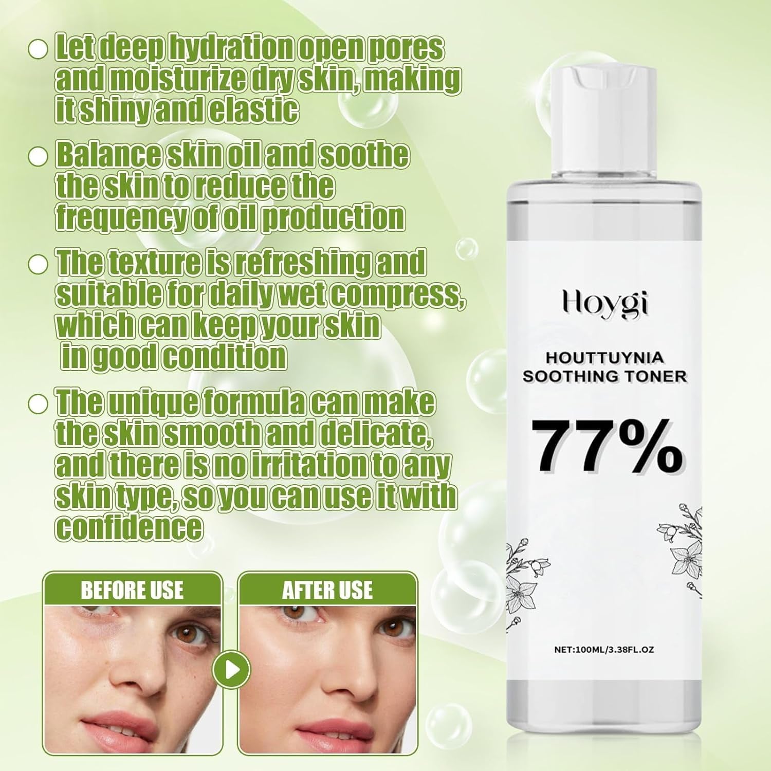 Mousse Nettoyante Visage Heartleaf 150 Ml, Tonique Apaisant Heartleaf 77% 100 Ml, Huile Nettoyante Pores 100 Ml, Nettoyant Visage Heartleaf À La Quercétine, Tonique Réducteur De Pores