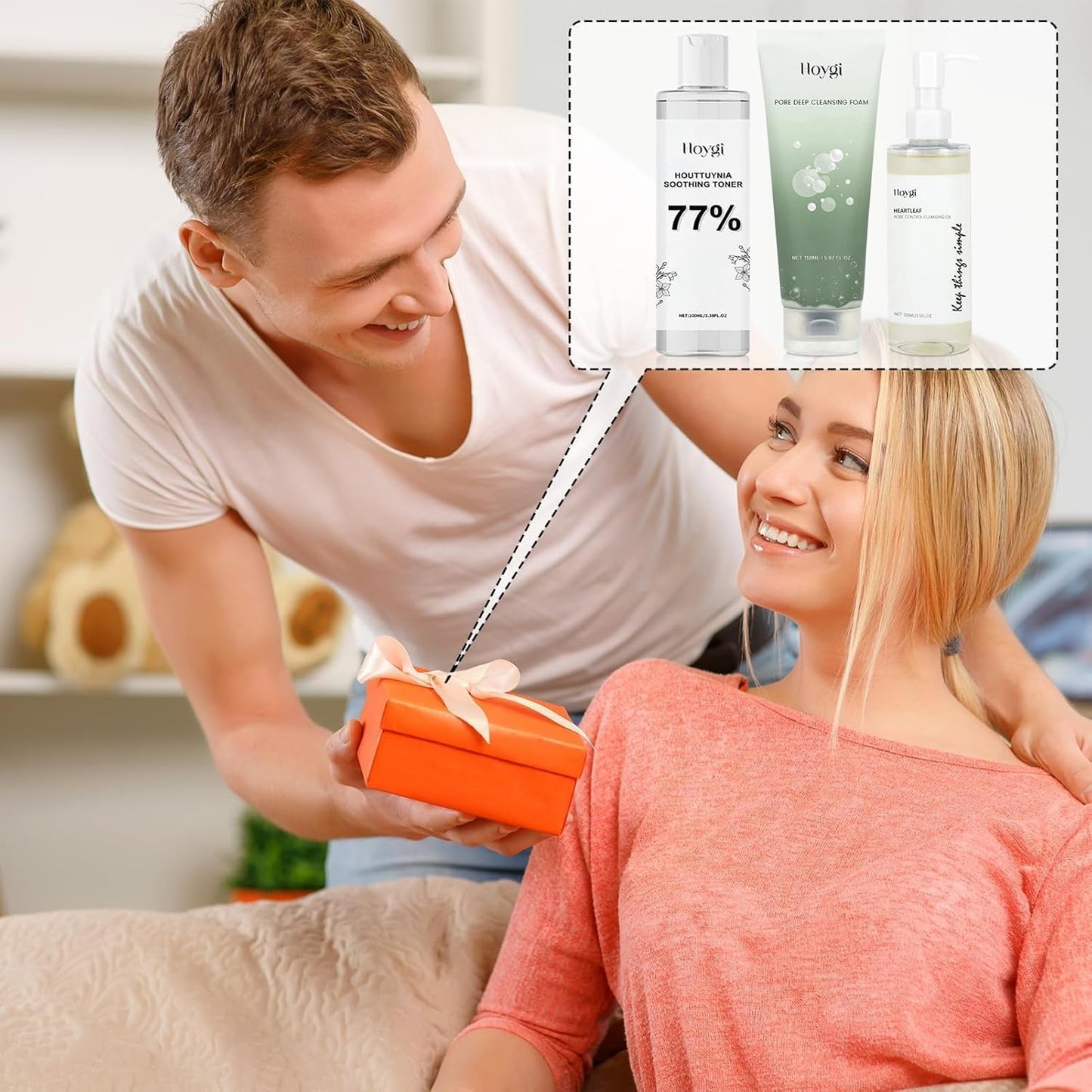 Mousse Nettoyante Visage Heartleaf 150 Ml, Tonique Apaisant Heartleaf 77% 100 Ml, Huile Nettoyante Pores 100 Ml, Nettoyant Visage Heartleaf À La Quercétine, Tonique Réducteur De Pores